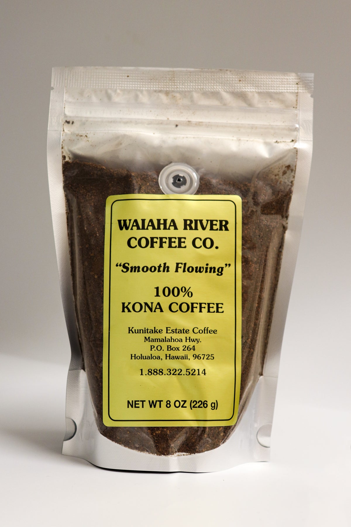 Waiaha River Medium Roast Ground 100% Kona Coffee | Punahele Jerky