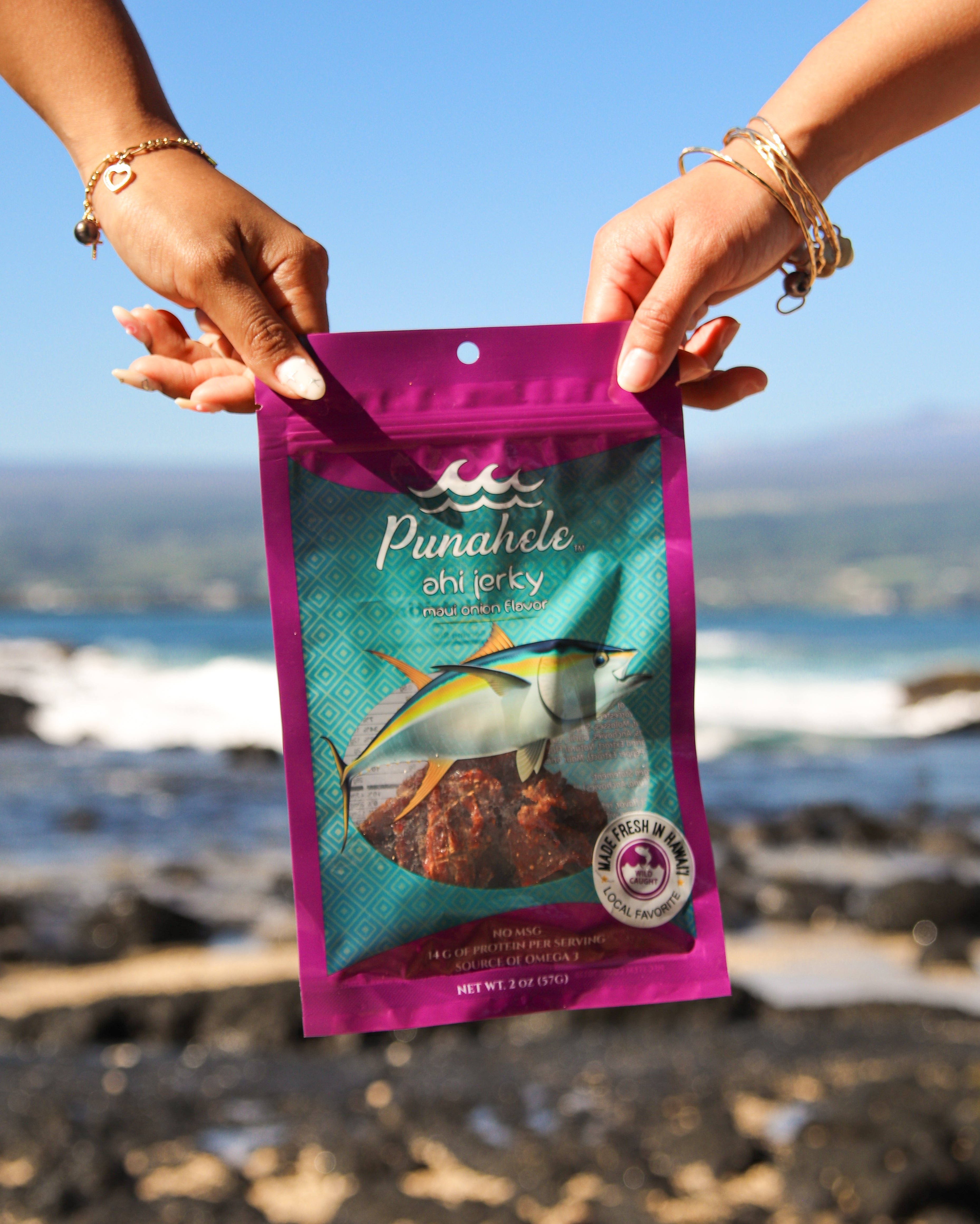 Maui Onion Ahi (Yellowfin Tuna) Jerky | Punahele Jerky Company